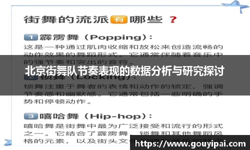 北京街舞队节奏表现的数据分析与研究探讨